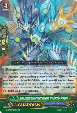 Blue Storm Deterrence Dragon, Ice Barrier Dragon [G Format] G-BT09/021EN