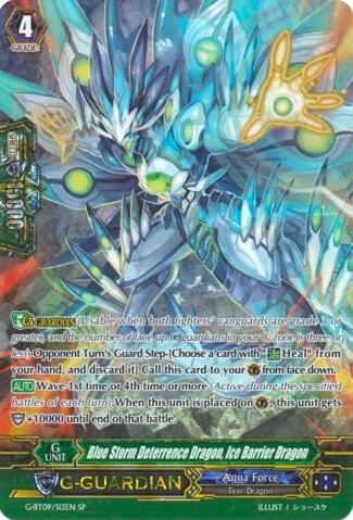 Blue Storm Deterrence Dragon, Ice Barrier Dragon [G Format] G-BT09/S12EN