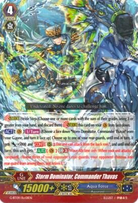 Storm Dominator, Commander Thavas [G Format] G-BT09/Re:01EN