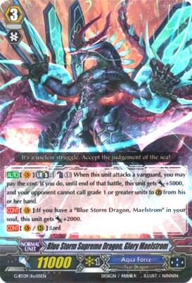 Blue Storm Supreme Dragon, Glory Maelstrom [G Format] G-BT09/Re:05EN