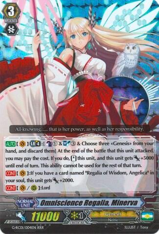 Omniscience Regalia, Minerva [G Format] G-RC01/004EN