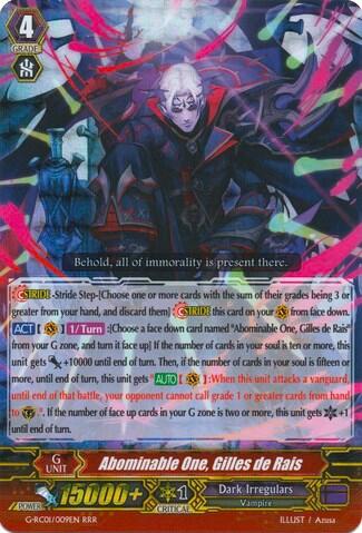 Abominable One, Gilles de Rais [G Format] G-RC01/009EN