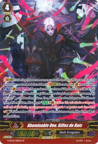 Abominable One, Gilles de Rais [G Format] G-RC01/S09EN