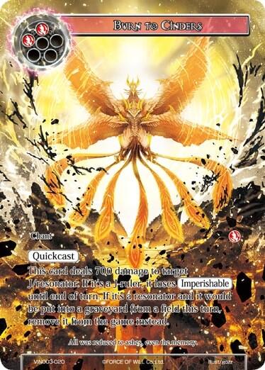 Burn to Cinders VIN003-020