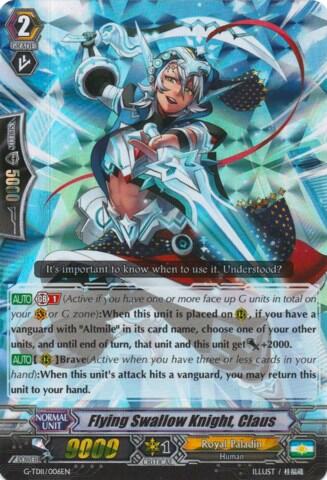 Flying Swallow Knight, Claus [G Format] G-TD11/006EN