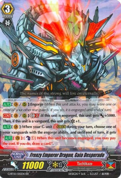 Frenzy Emperor Dragon, Gaia Desperado [G Format] G-BT10/015EN