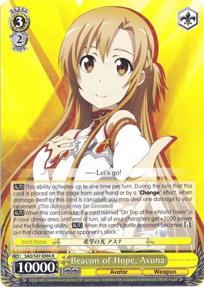 Beacon of Hope, Asuna SAO/S47-E004 R