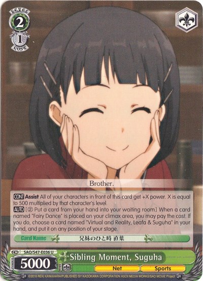 Sibling Moment, Suguha SAO/S47-E036 U