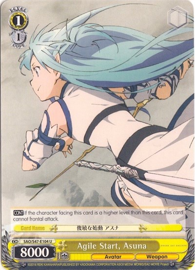 Agile Start, Asuna SAO/S47-E104 U