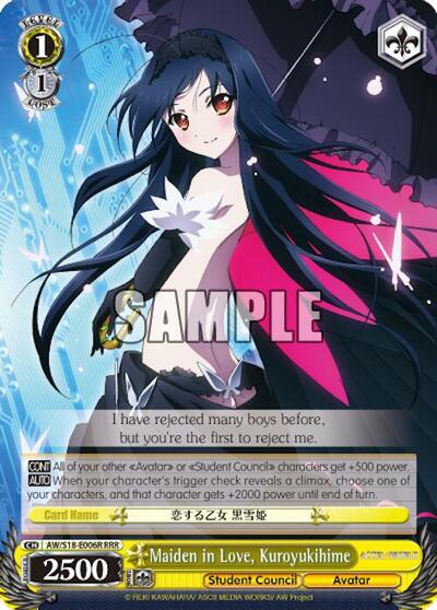 Maiden in Love, Kuroyukihime AW/S18-E006R RRR