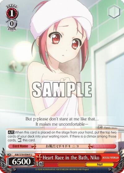 Heart Race in the Bath, Niko AW/S18-E064 U