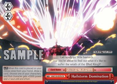 Hailstorm Domination AW/S18-E078 CR