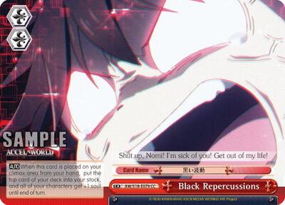 Black Repercussions AW/S18-E079 CC