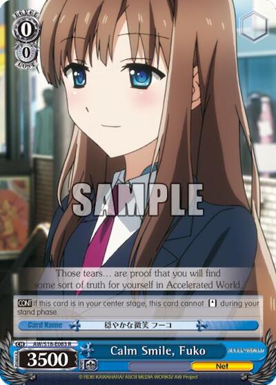 Calm Smile, Fuko AW/S18-E083 R