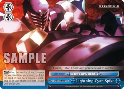 Lightning Cyan Spike AW/S18-E100 CC