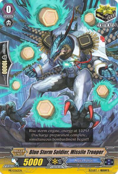 Blue Storm Soldier, Missile Trooper [G Format] PR/0362EN