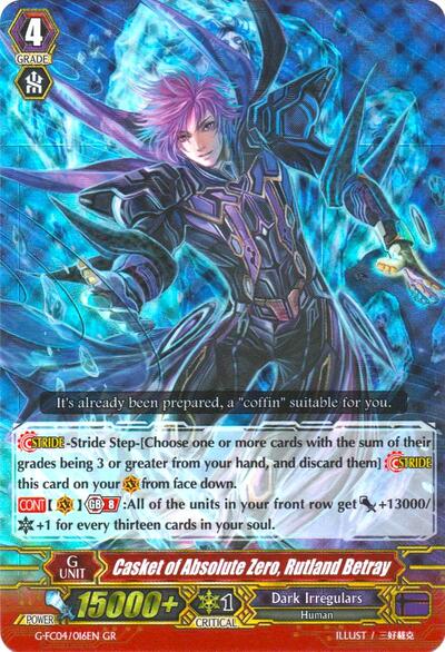 Casket of Absolute Zero, Rutland Betray [G Format] G-FC04/016EN