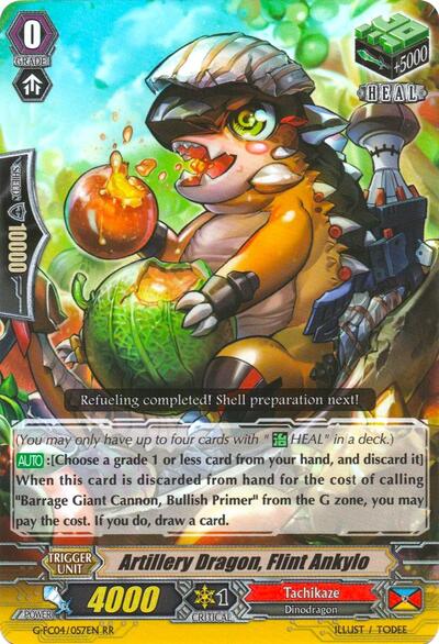Artillery Dragon, Flint Ankylo [G Format] G-FC04/057EN
