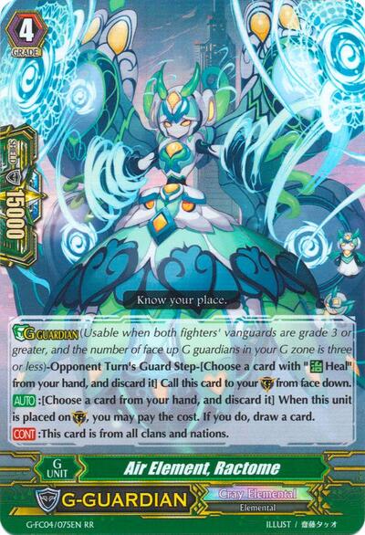 Air Element, Ractome [G Format] G-FC04/075EN