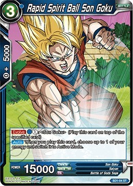 Rapid Spirit Ball Son Goku SD1-04