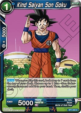 Kind Saiyan Son Goku BT1-033