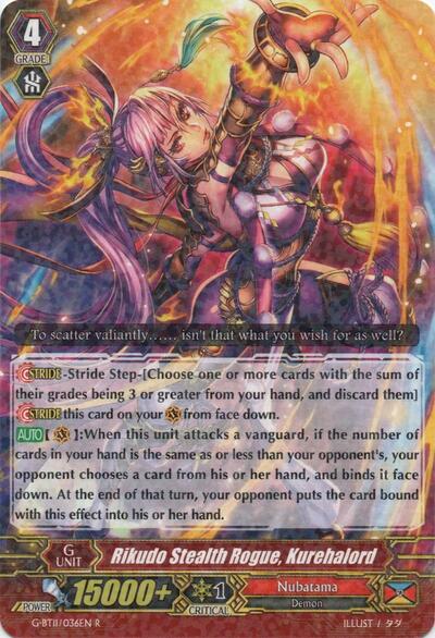 Rikudo Stealth Rogue, Kurehalord [G Format] G-BT11/036EN