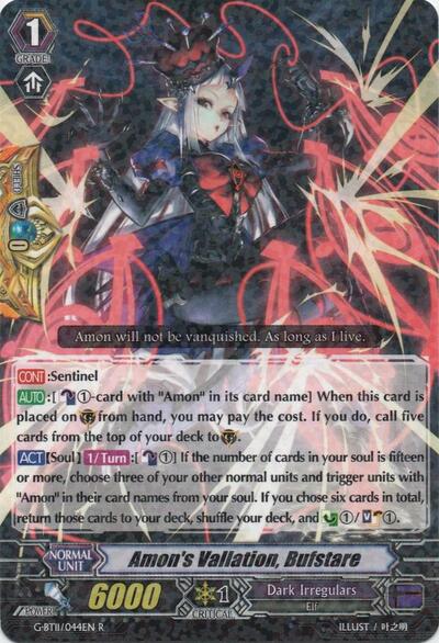 Amon's Vallation, Bufstare [G Format] G-BT11/044EN