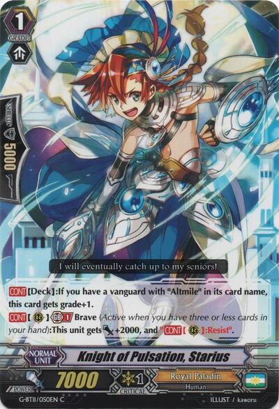Knight of Pulsation, Starius [G Format] G-BT11/050EN