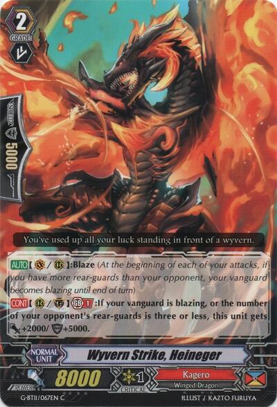 Wyvern Strike, Heineger [G Format] G-BT11/067EN