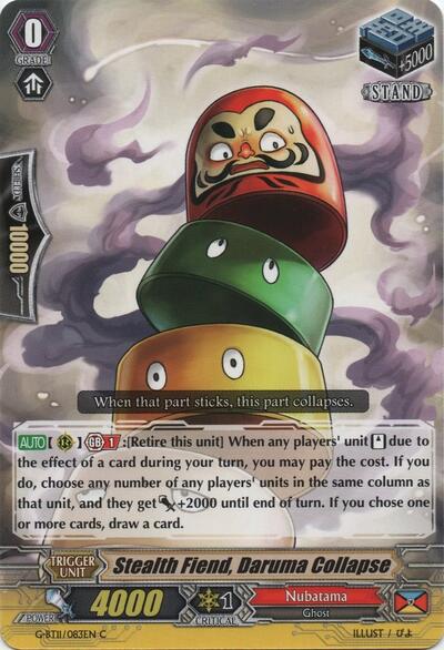 Stealth Fiend, Daruma Collapse [G Format] G-BT11/083EN