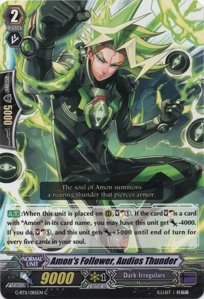 Amon's Follower, Audios Thunder [G Format] G-BT11/085EN