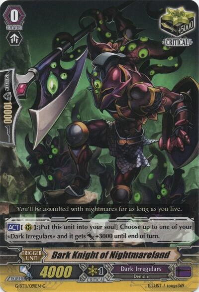 Dark Knight of Nightmareland [G Format] G-BT11/091EN