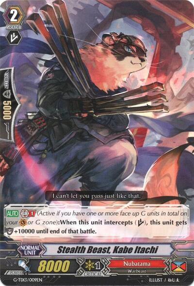 Stealth Beast, Kabe Itachi [G Format] G-TD13/009EN