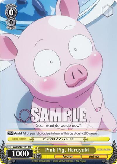 Pink Pig, Haruyuki AW/S18-TE01 TD