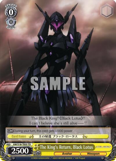 The King's Return, Black Lotus AW/S18-TE03 TD