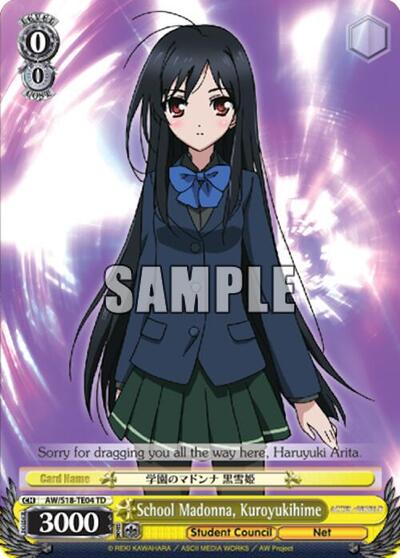 School Madonna, Kuroyukihime AW/S18-TE04 TD