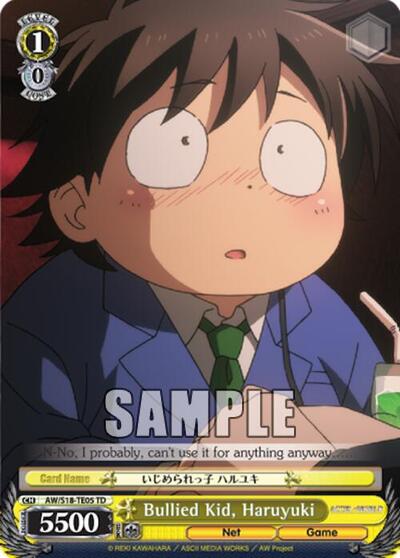 Bullied Kid, Haruyuki AW/S18-TE05 TD