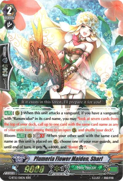 Plumeria Flower Maiden, Sharl [G Format] G-BT12/011EN