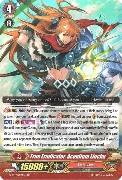 True Eradicator, Aconitum Linchu [G Format] G-BT12/017EN