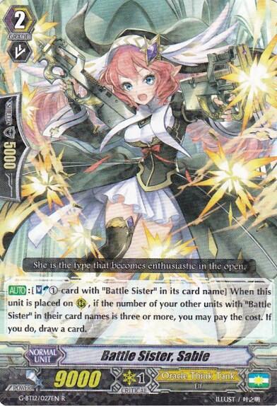 Battle Sister, Sable [G Format] G-BT12/027EN