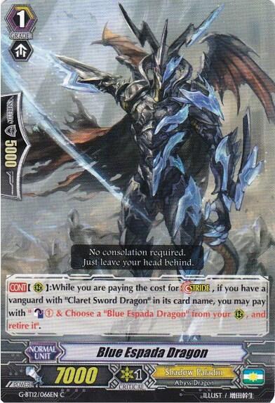 Blue Espada Dragon [G Format] G-BT12/066EN