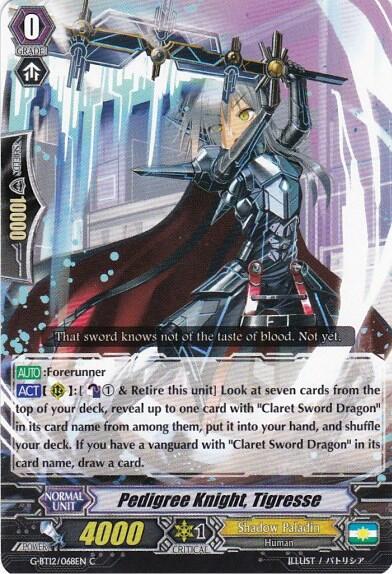 Pedigree Knight, Tigresse [G Format] G-BT12/068EN