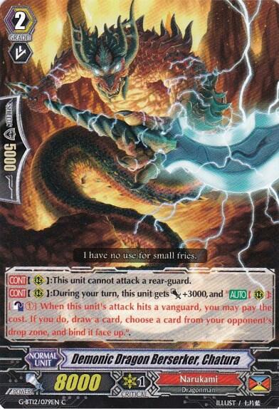 Demonic Dragon Berserker, Chatura [G Format] G-BT12/079EN