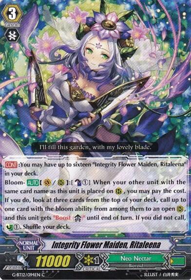Integrity Flower Maiden, Ritaleena [G Format] G-BT12/094EN