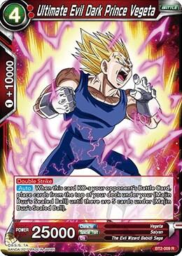 Ultimate Evil Dark Prince Vegeta BT2-009