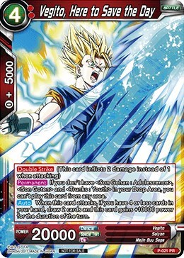 Vegito, Here to Save the Day P-021