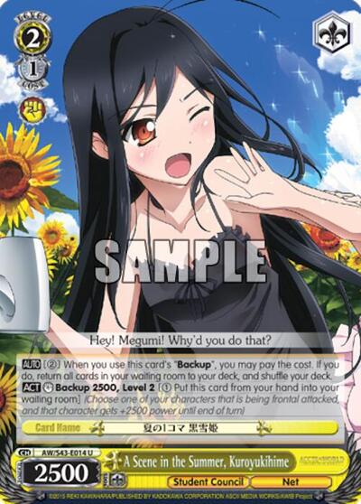 A Scene in the Summer, Kuroyukihime AW/S43-E014 U