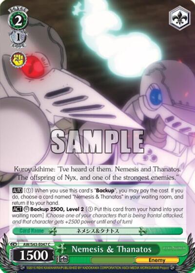 Nemesis & Thanatos AW/S43-E047	C