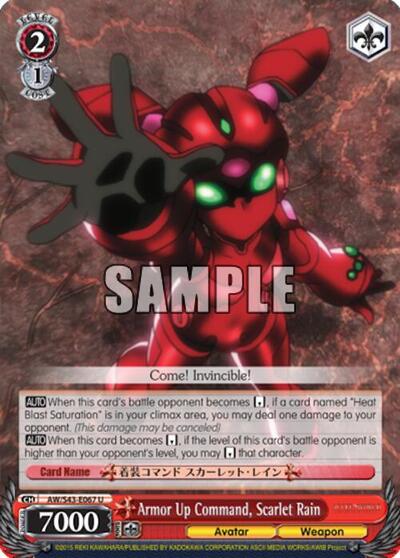 Armor Up Command, Scarlet Rain AW/S43-E067 U