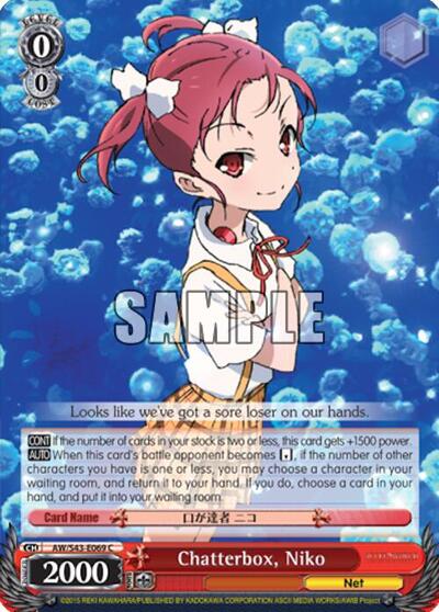 Chatterbox, Niko AW/S43-E069 C